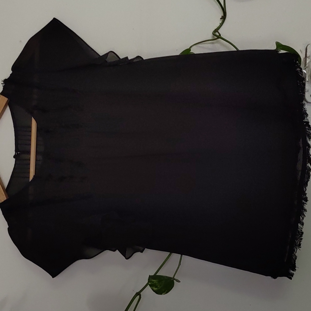 Sheer black McGinn top